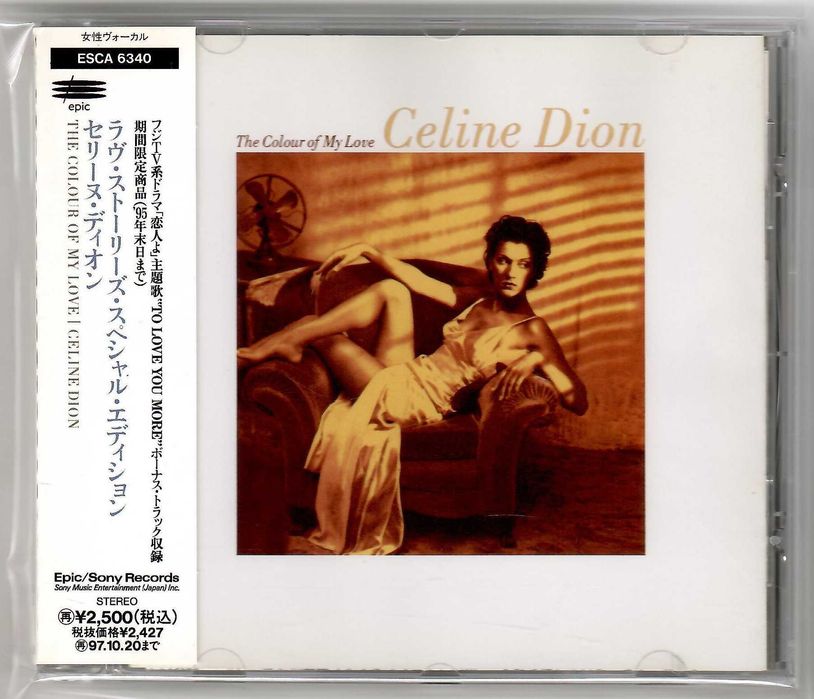 Céline Dion - The Colour Of My Love - CD OBI JAPAN