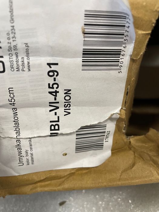 Oristo umywalka nablatowa 45 vision (159357)