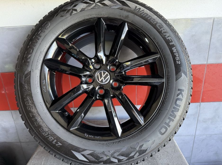 Koła zimowe felgi 17” 5x112 + opony 215/65 R17 Kumho WinterCraft WP52 VW Tiguan Touran Skoda Kodiaq Świdnik montaż