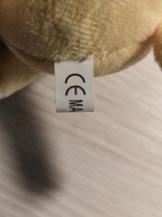 Brelok żółto-biały kot