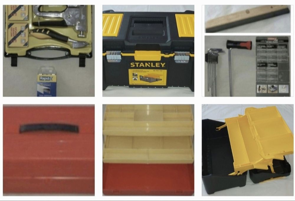 Caixas ferramentas Stanley, pistola agrafador : preços mais baixos