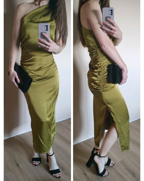 Sukienka elegancka koktajlowa weselna S 36
