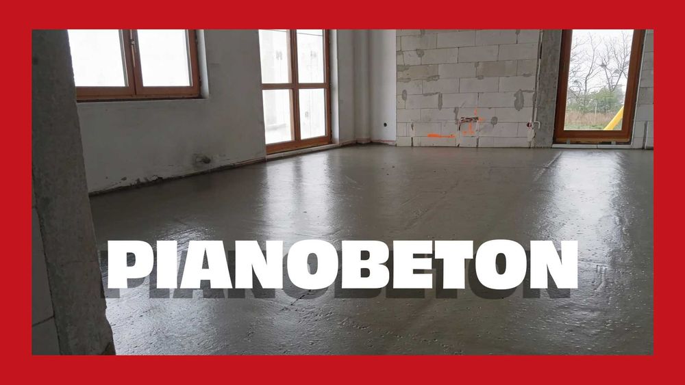 Pianobeton, Płynny Styropian, Styrobeton, Posadzki, Tynki