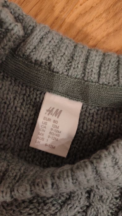 Sweterek chłopięcy r.80 h&m