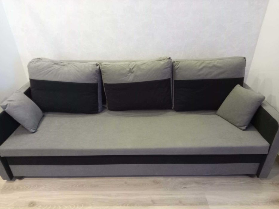 Kanapa Milton Czarny+Szary.