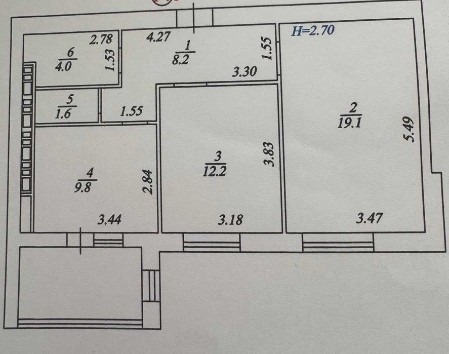 Продам 2-к квартира | Газ | Автономне опалення | Західна сторона | Боголюбова 13