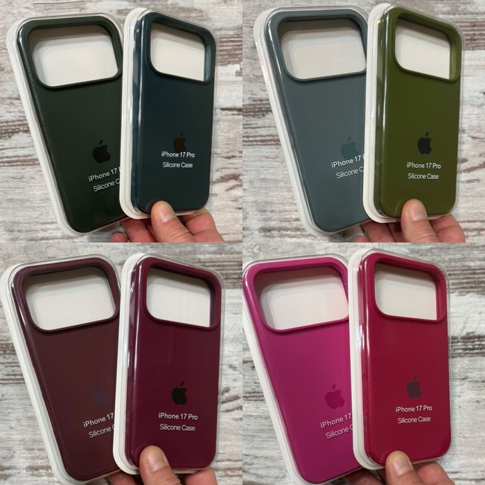 Чехол айфон 17 про силикон микрофибра silicon case iphone 17 pro чехлы с микрофиброй по всем граням для айфон 17про / iphone 17pro