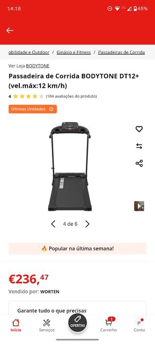Passadeira Bodytone dt12