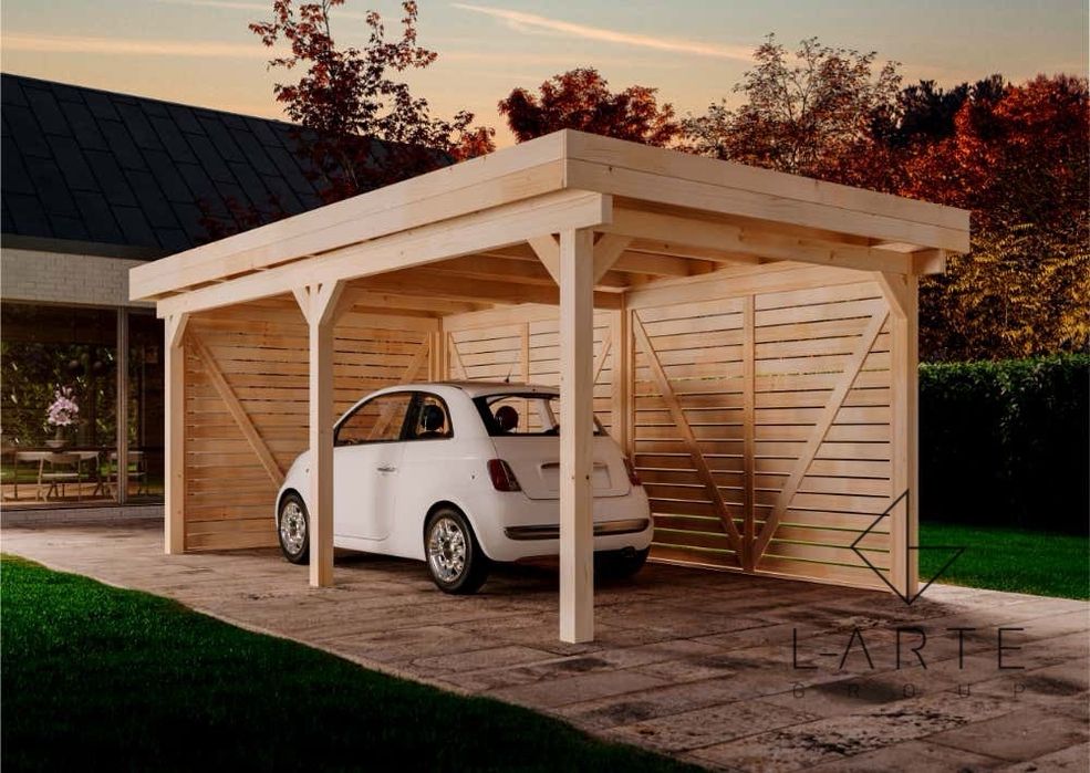 SOBO III Carport Wiata altana garaż jednostanowiskowy