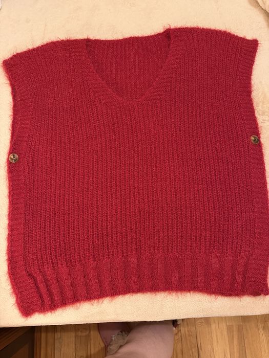 Colete Vermelho Novo - Malha Excelente