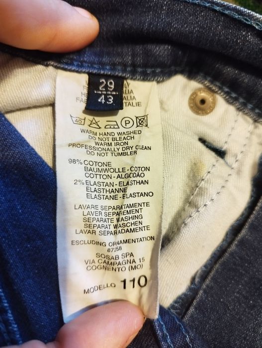 Oryginalne włoskie jeansy damskie Trussardi