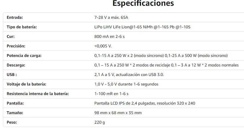 ToolkitRC Lipo carregador M6D 500W 15A DC canal duplo mini carregador.