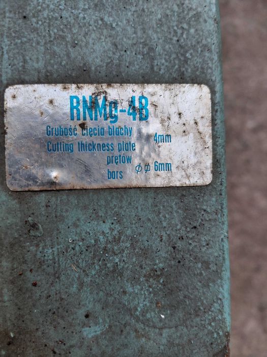 Nożyce dźwigniowe RNMg-4B do metalu
