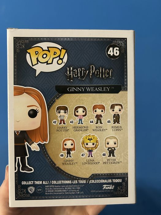 Pudełko po Funko Pop Harry Potter Ginny Weasley nr 46