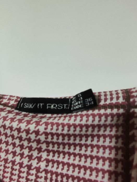 Sukienka w kratkę S