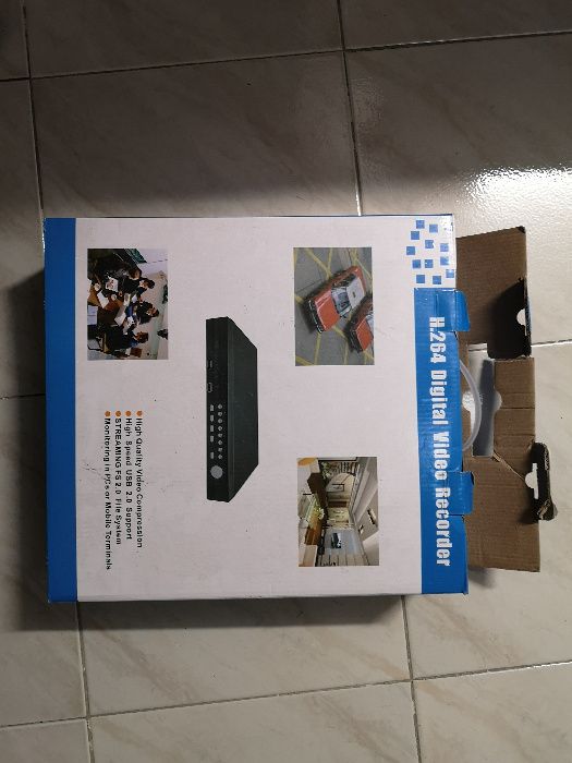DVR CCTV H264 Network SAVUS 8 Canais +Som+5 camaras+monitor Sony