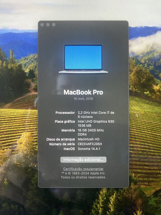 MacBook Pro 15" - COMO NOVO