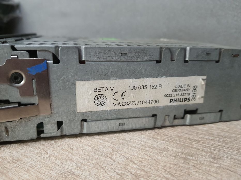 Radio Oryginalne Volkswagen BETA 5 V VW Golf 4 Passat b5, Polo, Gamma