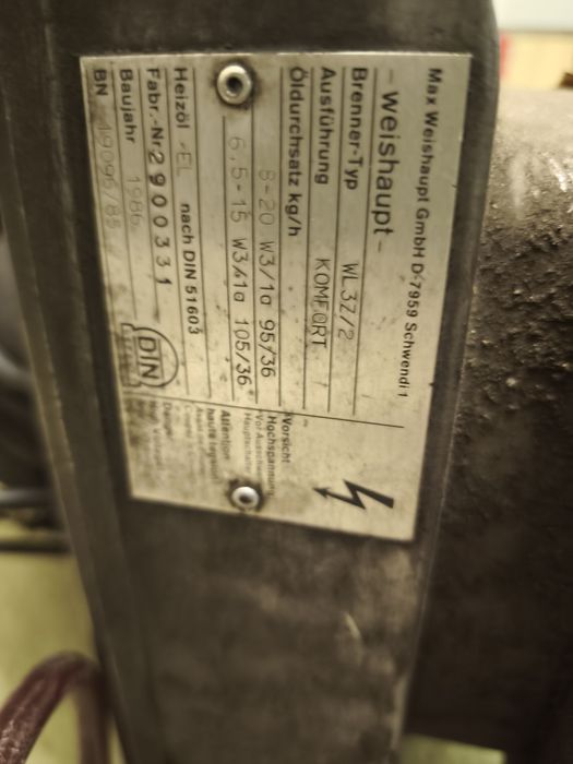 Palnik olejowy na sprzedaż weishaupt 37/2