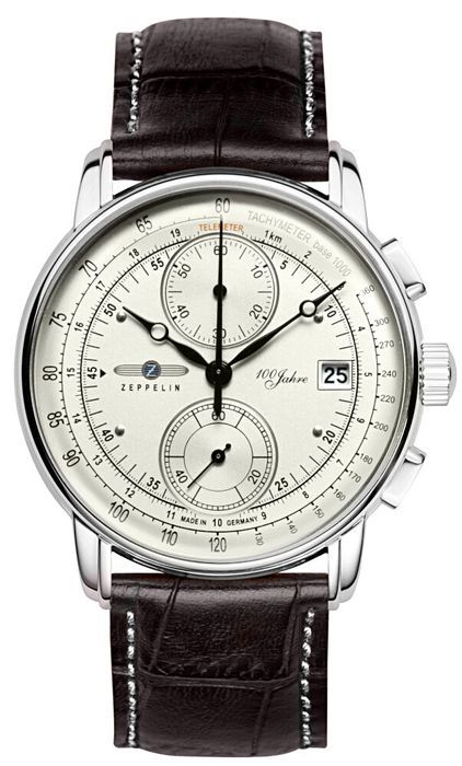 Zegarek Męski Zeppelin 100 Yahre Chronograph 8670-1 + Box