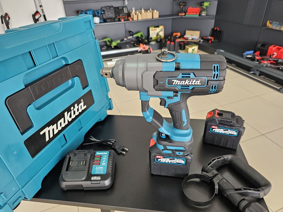 Новый Мощный Гайковерт Makita 3000Nm 3/4 Бесщеточный Полный Комплект