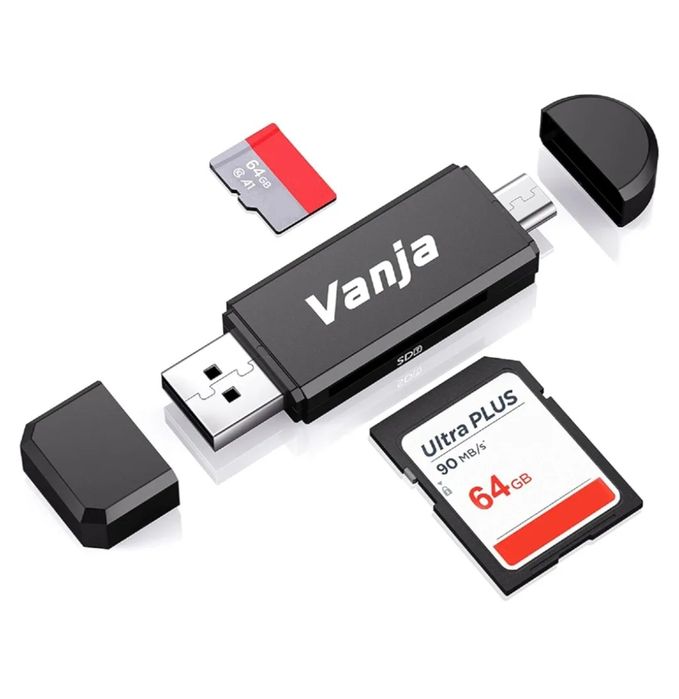 Vanja Czytnik Kart SD Micro USB i Czytnik Kart SD USB 2.0 do Kart SDXC