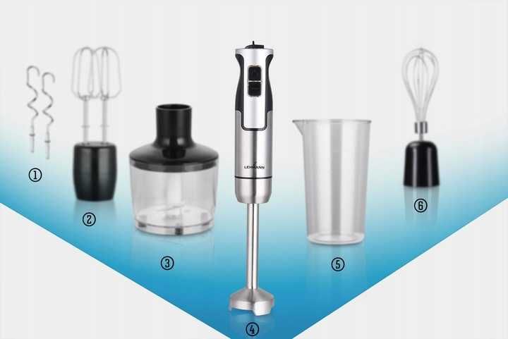 Mikser Ręczny Mocny Blender Wielofunkcyjny Do Smoothie I Zup NOWY