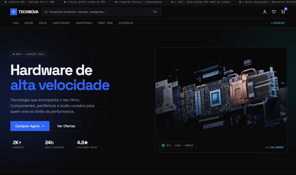 CRIAÇÃO DE WEBSITES PROFISSIONAIS