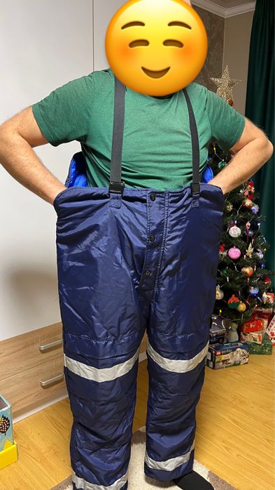 Чоловічі зимові штани рибацькі рибальські комбез