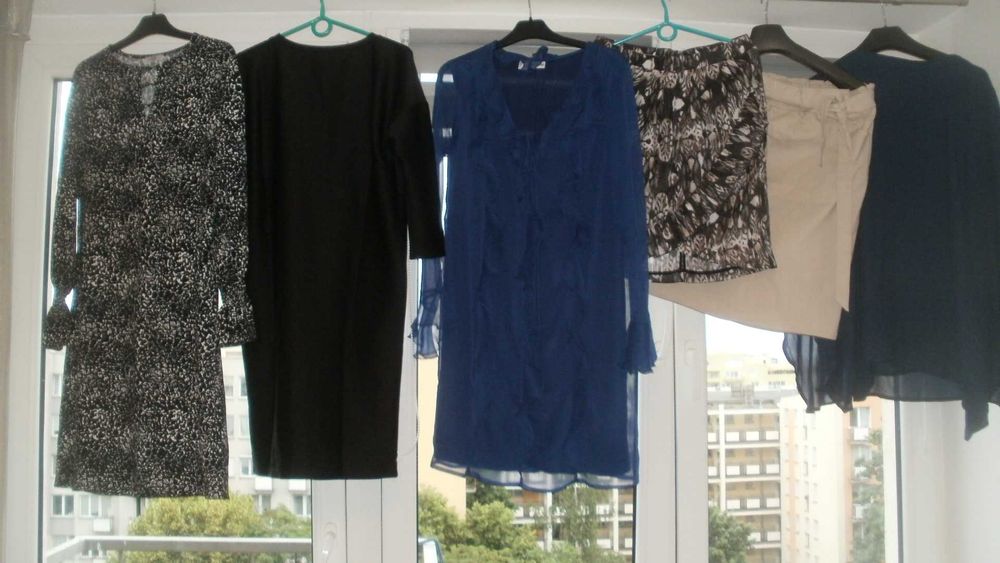 Sukienki S/M/L -36/38/40 np. Mohito, HM, mega zestaw- nowe i używane