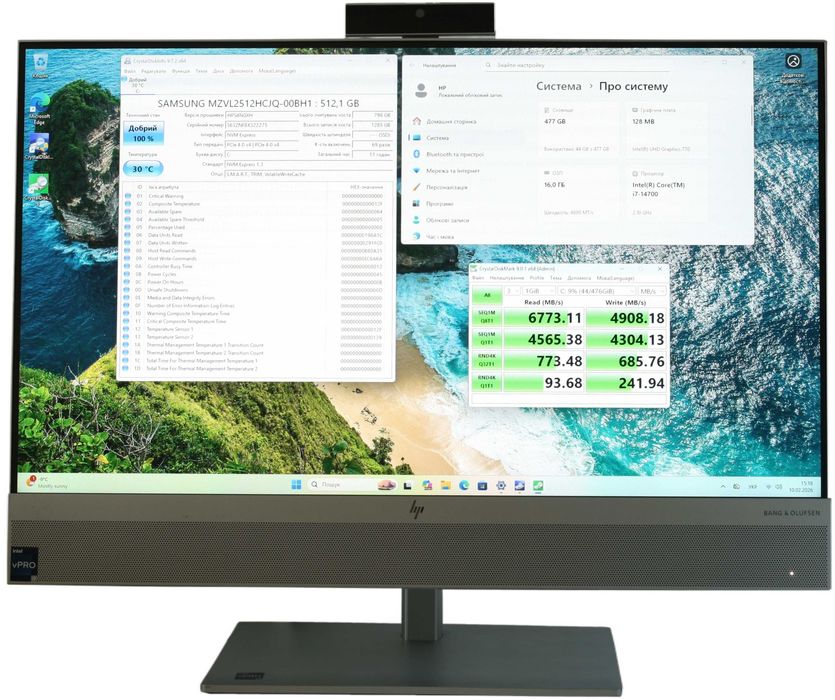 Моноблок HP EliteOne 840 G9 AIO (23,8" FHD/i7-14700/16GB DDR5/512GB NVMe/Wi-Fi/WIN)
