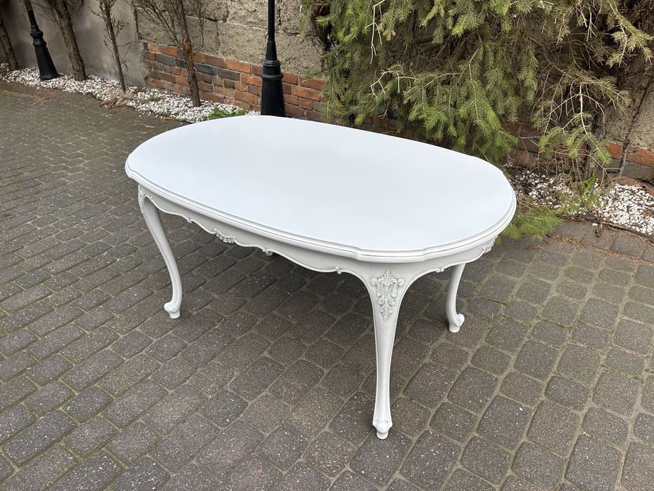 Biała Ława Ludwikowska Ludwik Warrings Stolik Kawowy Po Renowacji