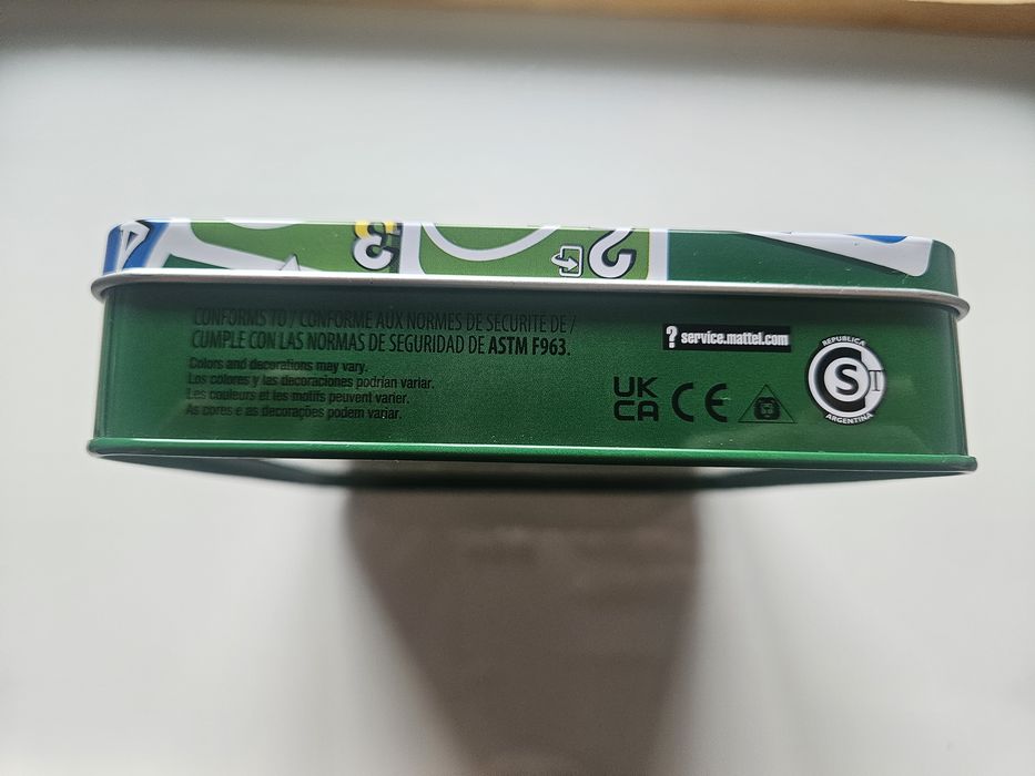 Mattel Uno Flex Tin HNB00 Rare Metalowe pudełko