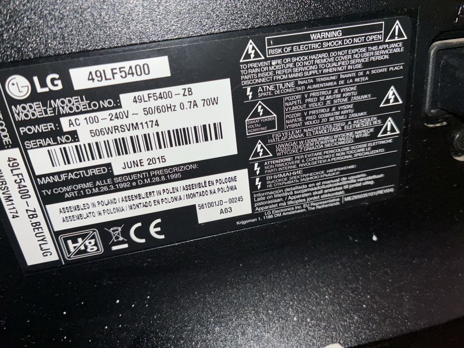 Tv led lg 49 polegadas
