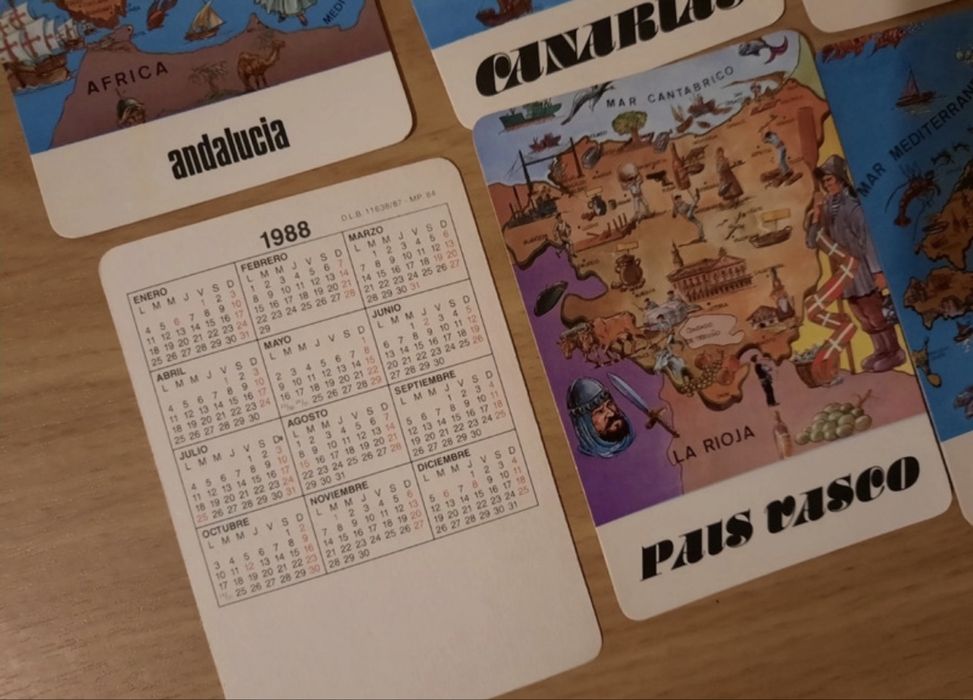 Calendários de bolso Espanha