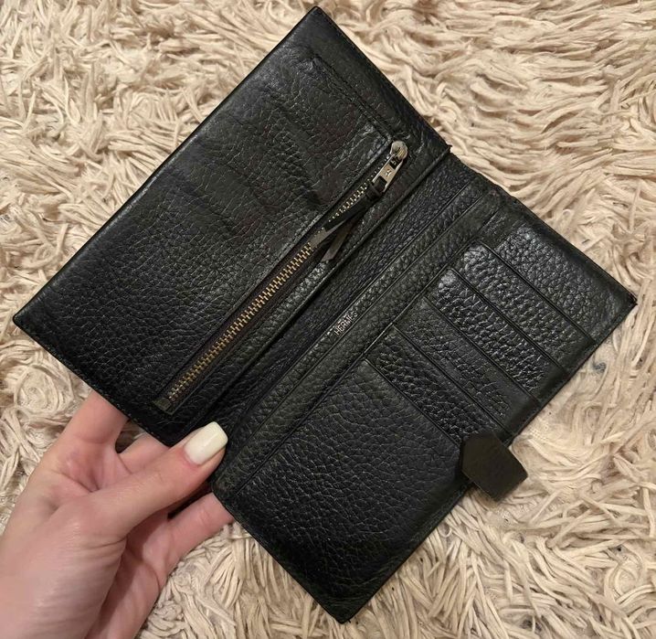 Кошелек гаманець натуральная кожа стиль Хермес Hermes