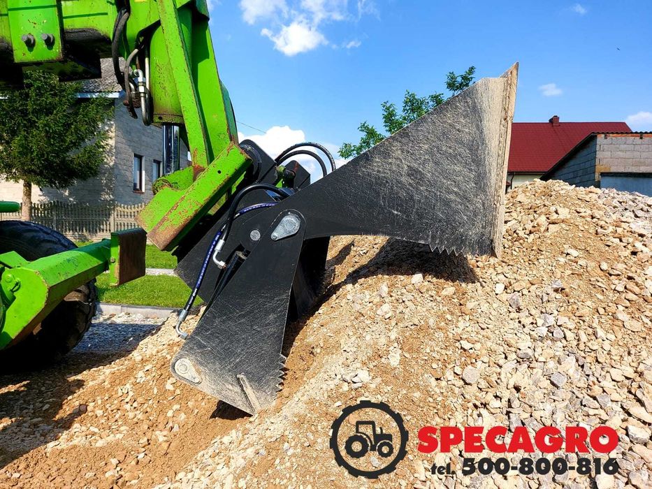 Łyżko-krokodyl widło-krokodyl do obornika na Tura lub Ładowarkę