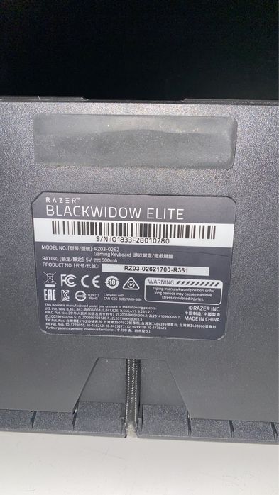 Teclado Gaming Razer BlackWidow Elite Preto