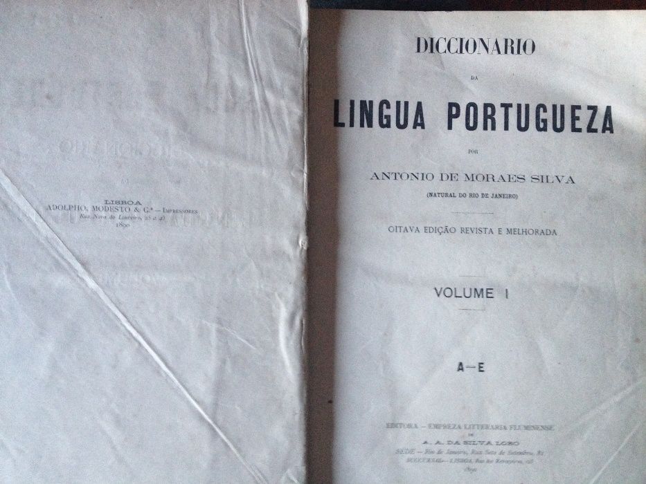 António de Moraes Silva - Diccionario da Lingua Portugueza