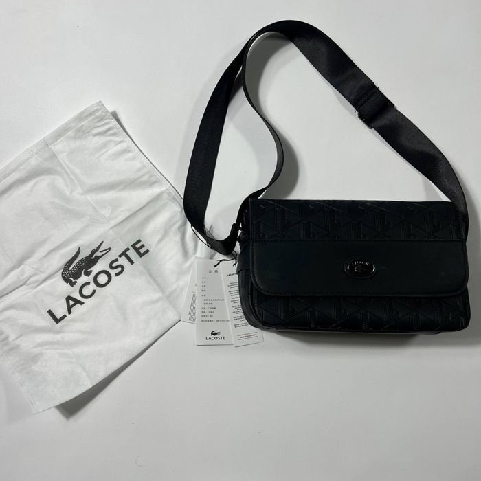 Сумка Lacoste Monogram месенджер через плече сумка лакост крокодил монограмна