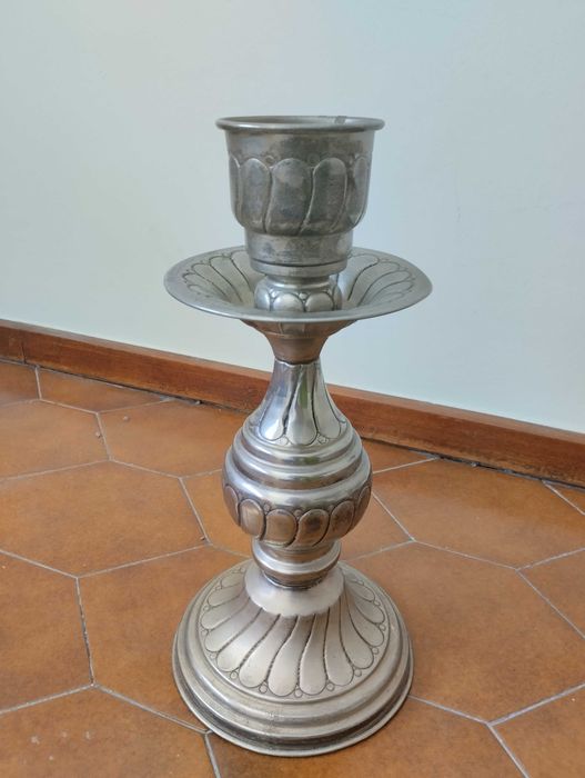 Antique tin candelabrum64862523298050121