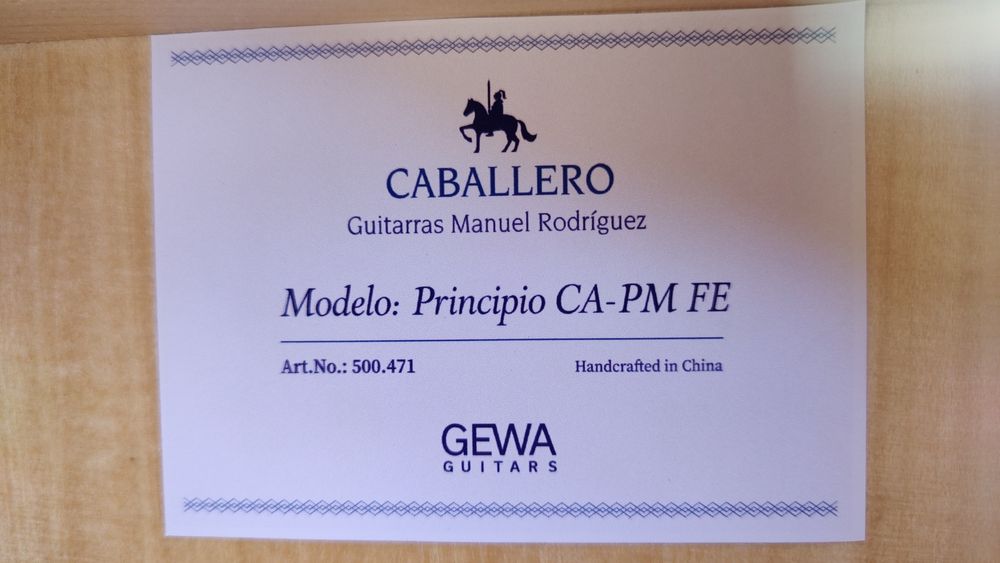 NOWA Flamenco Principio CA-PM FE ManRodriguez gitara elektroklasyczna