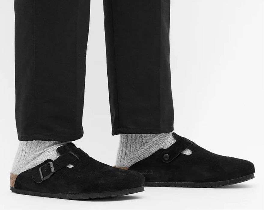 Акція!!! Чоловічі клоги Birkenstock Boston Black 44 розмір. Є гурт!