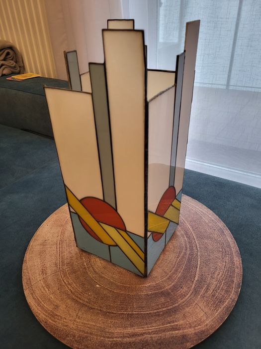 Lampion ręcznie wykonany zachód słońca