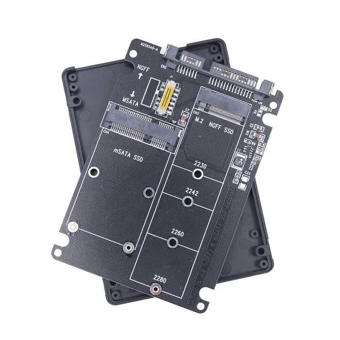 Caixas Adaptadoras SSD M.2 (NGFF / mSATA) para SATA ou IDE