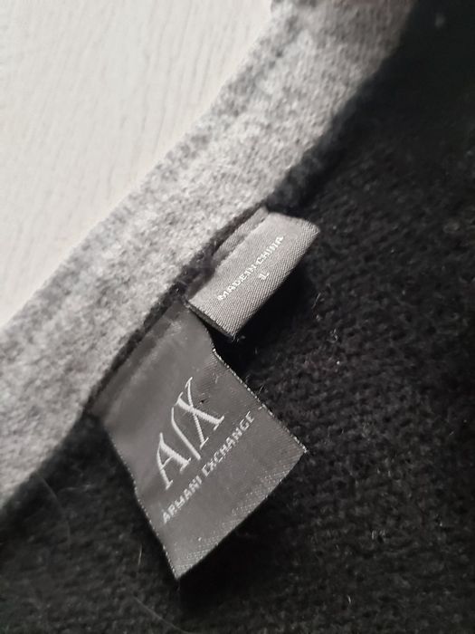 Sweter Armani exchange L wełna kaszmir