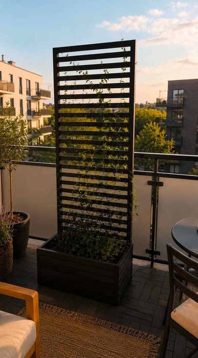Doniczka z Listew Poziomych 60*180 na balkon, taras kilka wymiarów