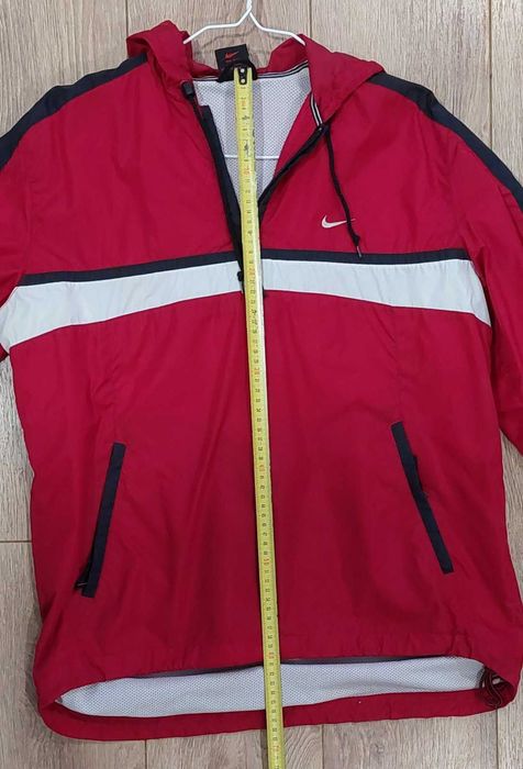 Анорак Куртка ветровка Nike Найк червона з чорним Оригінал!