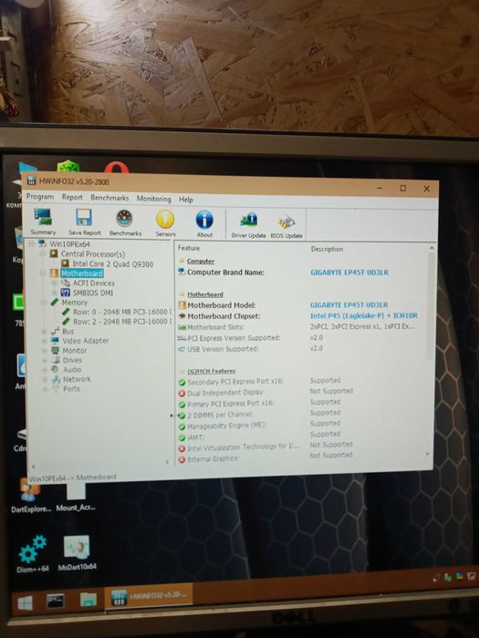 top 775 ga-ep45t-ud3lr +q9300+top 4gb ddr3