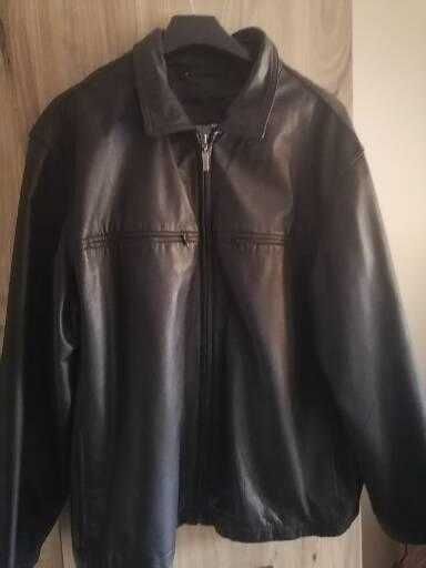 Kurtka skórzana czarna